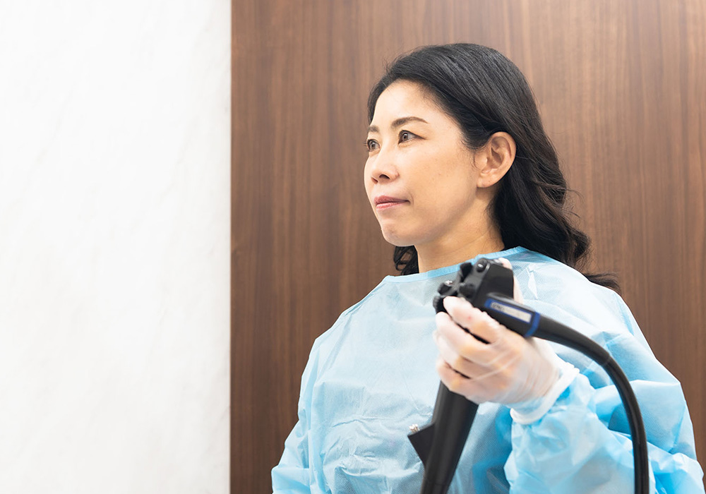 女性医師による内視鏡検査